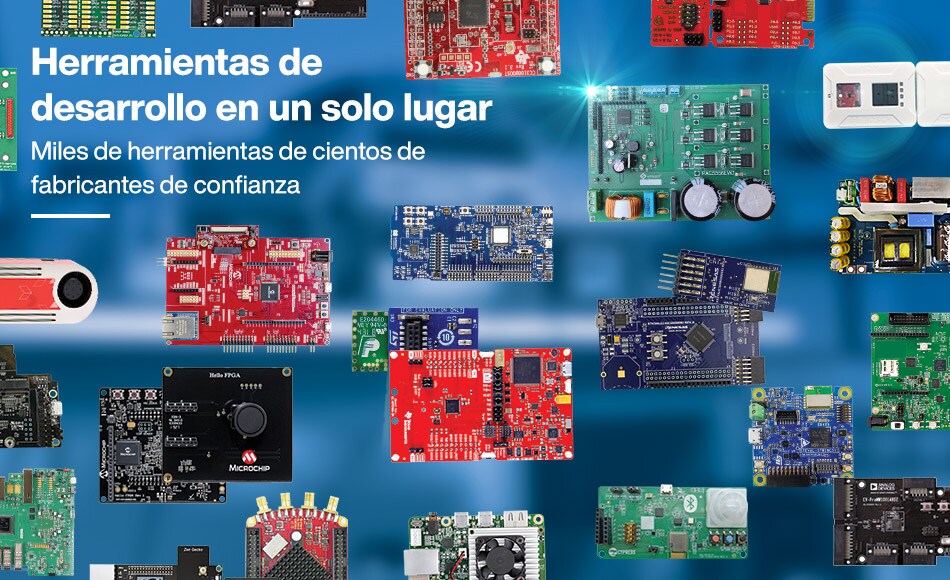 Herramientas de desarrollo en un solo lugar. Miles de herramientas de cientos de fabricantes de confianza.