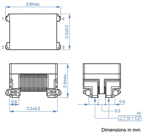 TDK ACT32P Common Mode Filter