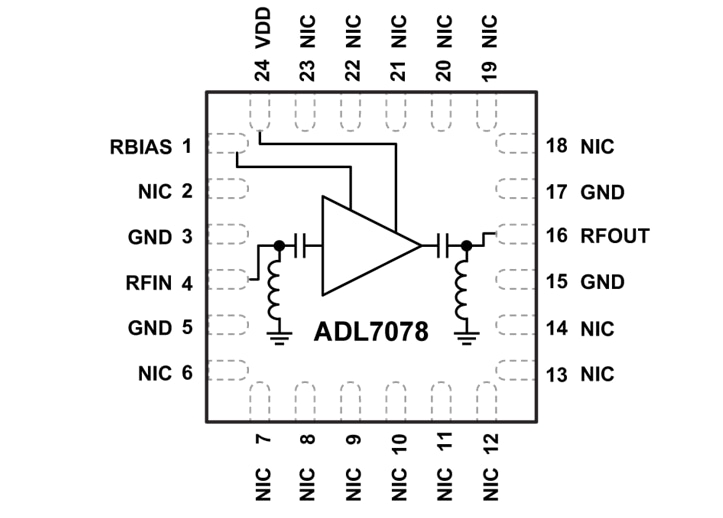 Location Circuit - Analog Devices Inc. ADL7078 Low Noise Amplifiers