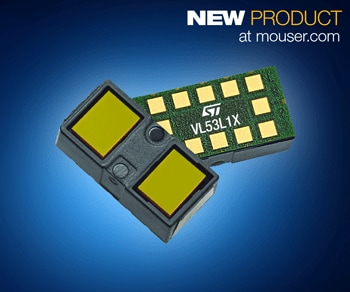 Now at Mouser Electronics: STMicroelectronics' VL53L1X ToF Proximity Sensor, Measures Distance to 4 Meters